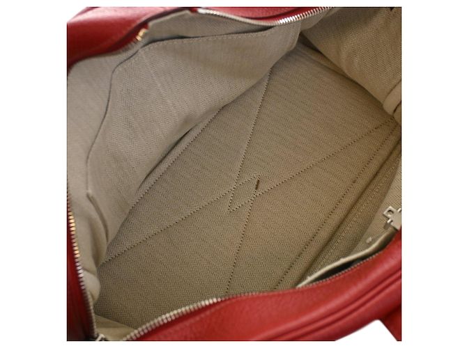 Hermès Red Clemence Victoria II 35 Rosso Bordò - vista 4