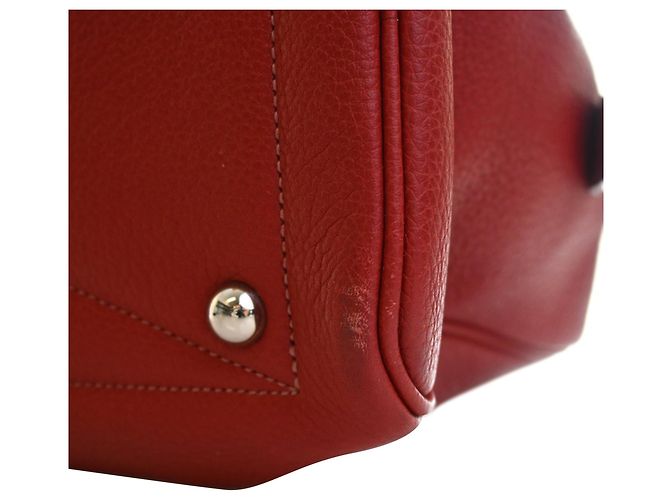 Hermès Red Clemence Victoria II 35 Rosso Bordò - vista 8