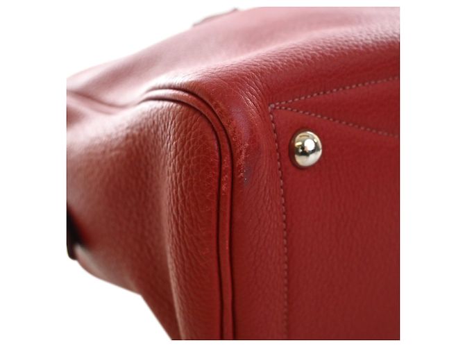 Hermès Red Clemence Victoria II 35 Rosso Bordò - vista 9
