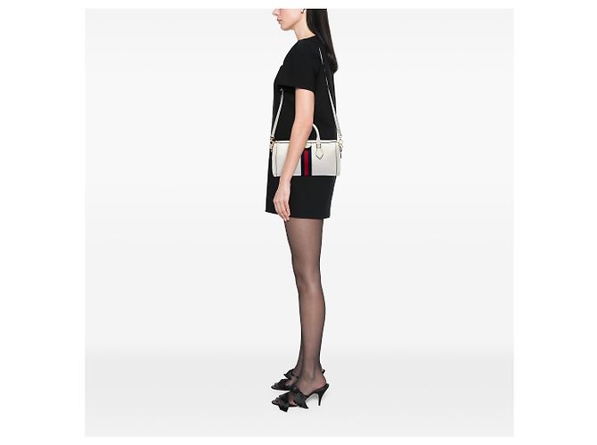 Borsa Gucci Beige Medium in pelle di vitello Web Ophidia - Ansicht 6