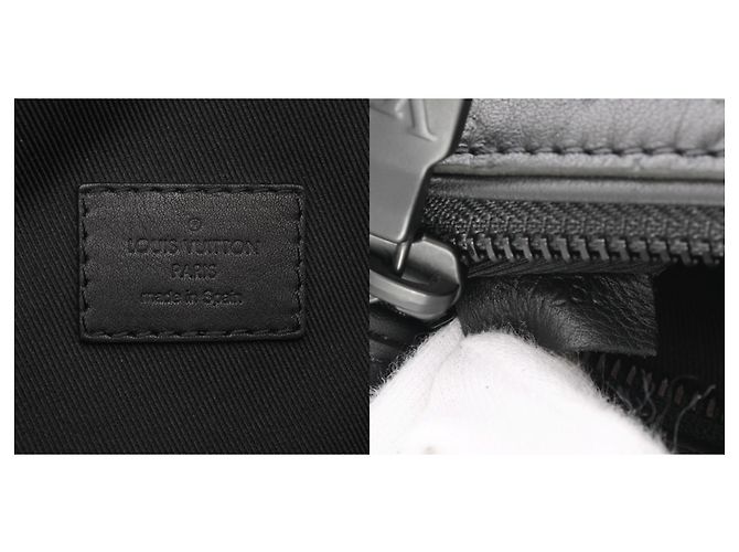 Bumbag Borsa a tracolla Louis Vuitton Monogram Shadow Discovery Nero - vista 11
