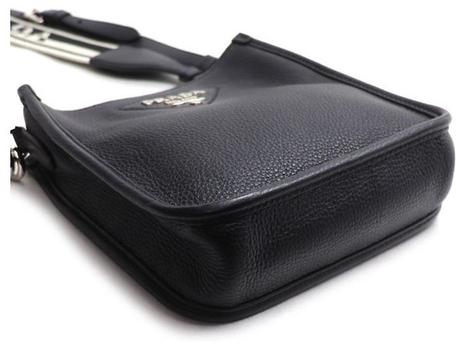 Borsa a tracolla Prada Vitello Daino Nero - vista 3