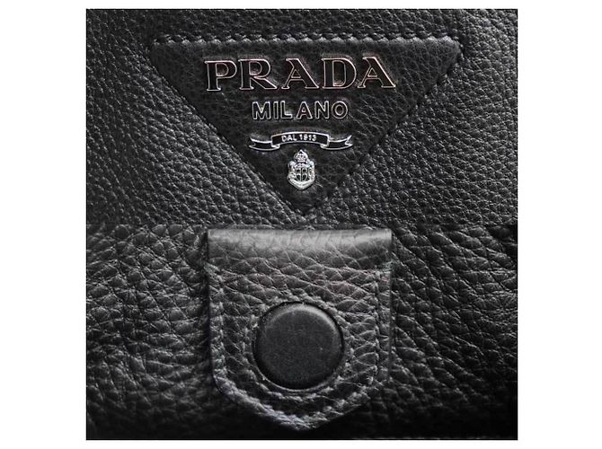 Borsa a tracolla Prada Vitello Daino Nero - vista 6