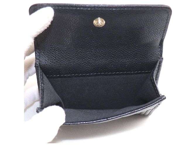 Chanel Boy Chanel Matelassé Dreifach-Geldbeutel Schwarz - Ansicht 5