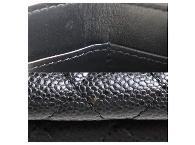 Chanel Boy Chanel Matelassé Dreifach-Geldbeutel Schwarz - Ansicht 6