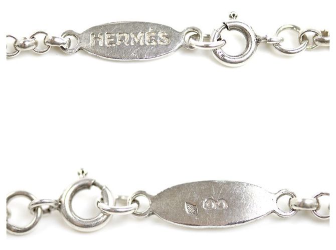 Hermès Collana vintage arrotondata in argento sterling 925 Hermes - vista 3