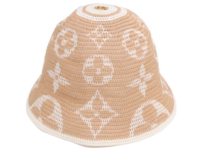 Cappello bucket Louis Vuitton beige - vista 2