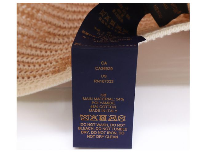 Cappello bucket Louis Vuitton beige - vista 8
