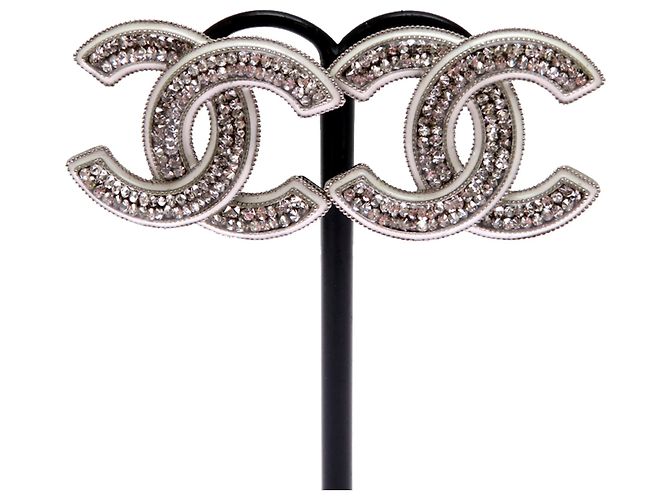 Brincos de metal Chanel Coco Mark para mulher - vista 2