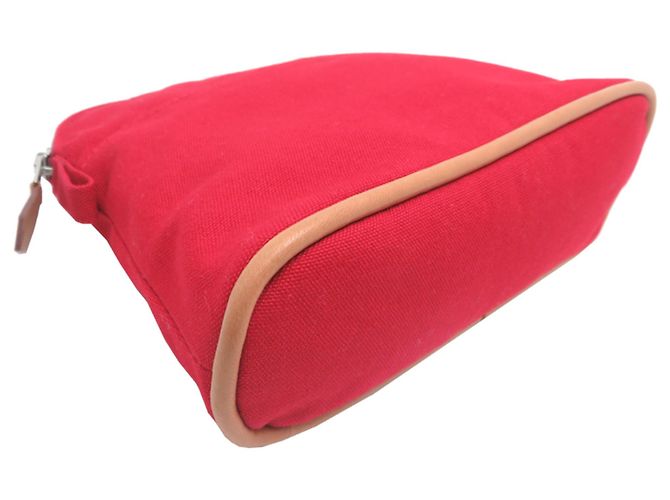 Hermès Bolso de mano Hermes Bolide 20 de algodón rojo para mujer Roja - vista 3