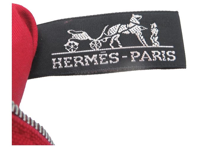 Hermès Bolso de mano Hermes Bolide 20 de algodón rojo para mujer Roja - vista 6