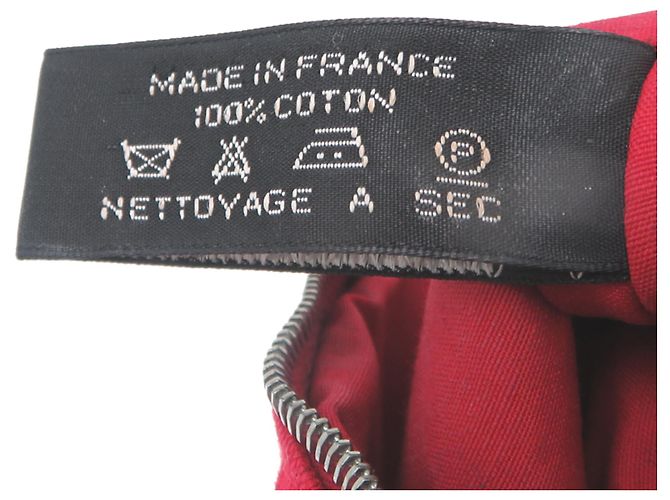 Hermès Bolso de mano Hermes Bolide 20 de algodón rojo para mujer Roja - vista 7