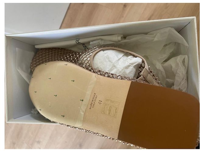 Autre Marque Christopher Esber Bailarinas Minette de malla - Shell Beige - vista 3