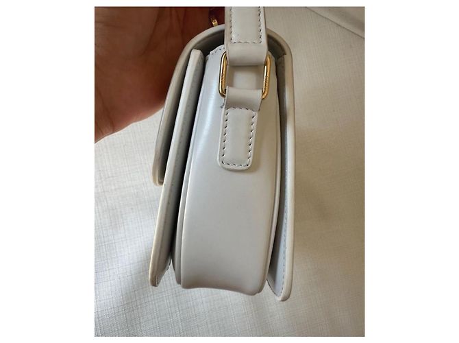 Bolsa Céline Triomphe Teen Branco Ártico - vista 3