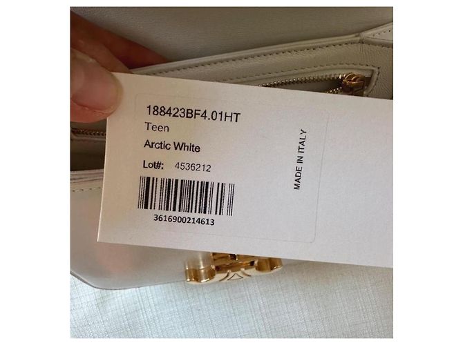 Bolsa Céline Triomphe Teen Branco Ártico - vista 6