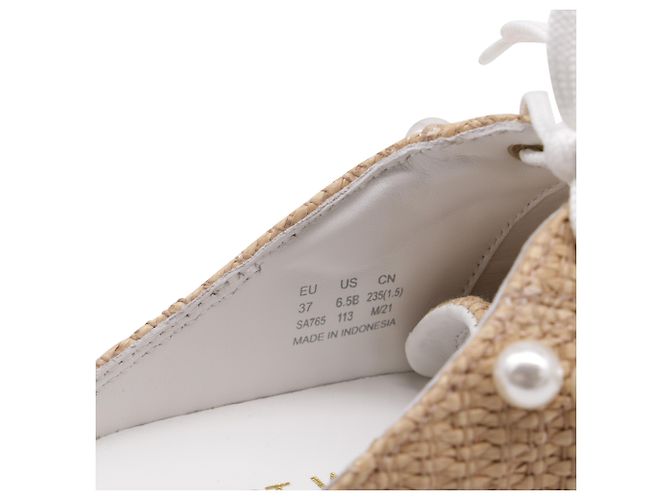 Mule Goldie di Stuart Weitzman in rafia beige - vista 6