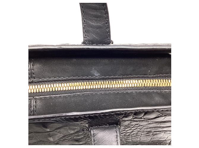 Borsa Tote Pelican in pelle nera con stampa coccodrillo Alexander Wang Nero - vista 11
