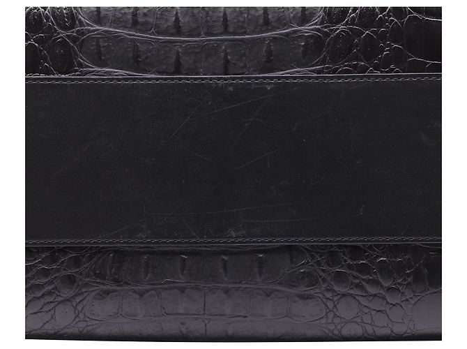 Borsa Tote Pelican in pelle nera con stampa coccodrillo Alexander Wang Nero - vista 7