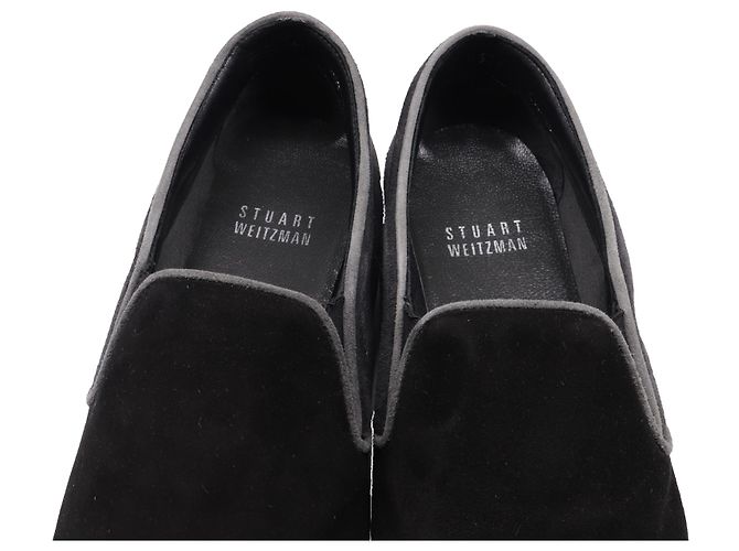 Sneakers Slip-On Stuart Weitzman in scamosciato nero - vista 7