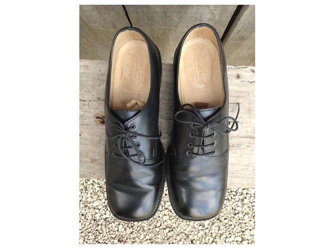 Paraboot Leder Derbys Schnürschuhe Schwarz - Ansicht 2