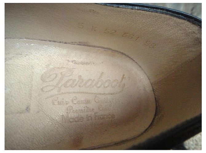 Paraboot Leder Derbys Schnürschuhe Schwarz - Ansicht 4