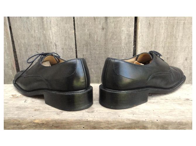 Paraboot Leder Derbys Schnürschuhe Schwarz - Ansicht 6
