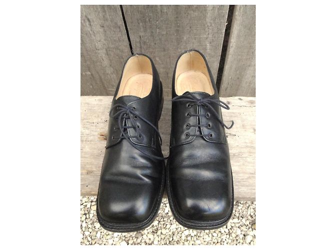 Paraboot Leder Derbys Schnürschuhe Schwarz - Ansicht 7