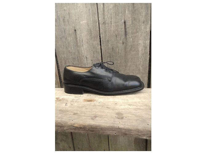 Paraboot Leder Derbys Schnürschuhe Schwarz - Ansicht 9