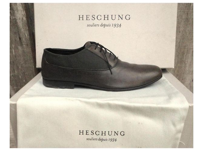 Scarpe Stringate Heschung da uomo Grigio Marrone scuro - vista 2