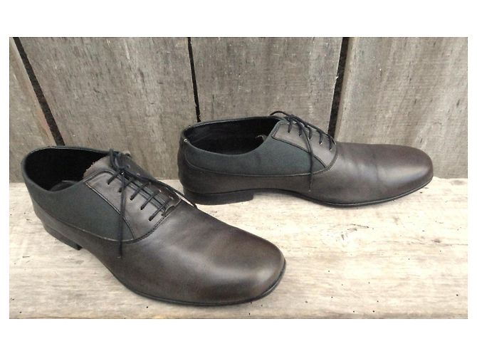 Scarpe Stringate Heschung da uomo Grigio Marrone scuro - vista 3