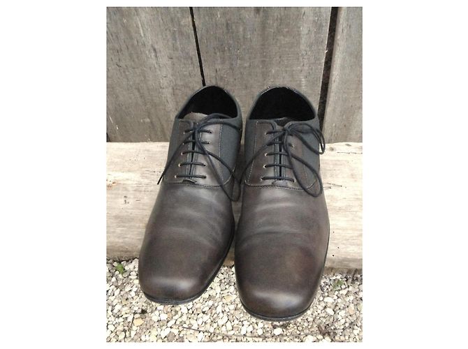 Scarpe Stringate Heschung da uomo Grigio Marrone scuro - vista 4