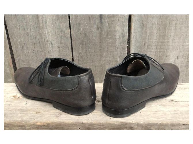 Scarpe Stringate Heschung da uomo Grigio Marrone scuro - vista 5