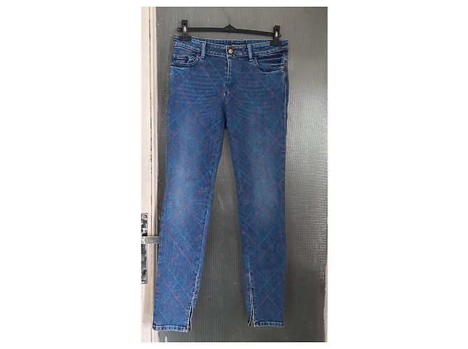 Jeans Chanel Matelassé Blu scuro - vista 2