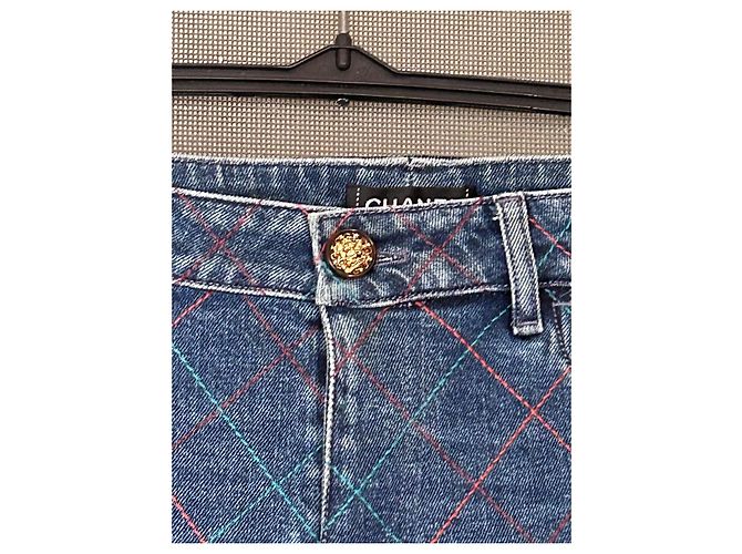 Jeans Chanel Matelassé Blu scuro - vista 4