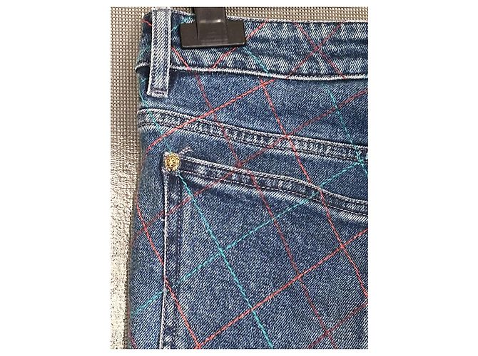 Jeans Chanel Matelassé Blu scuro - vista 5