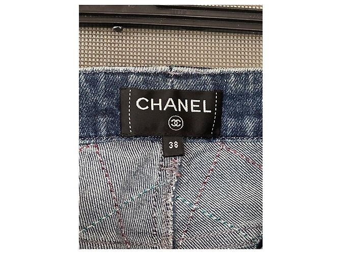 Jeans Chanel Matelassé Blu scuro - vista 6