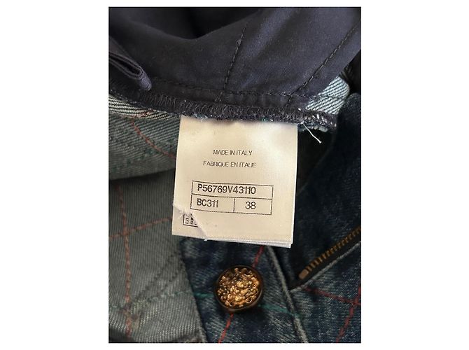 Jeans Chanel Matelassé Blu scuro - vista 3