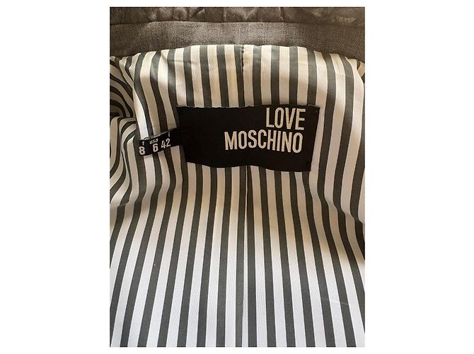 Love Moschino Conjunto de Lã Cinza - vista 9