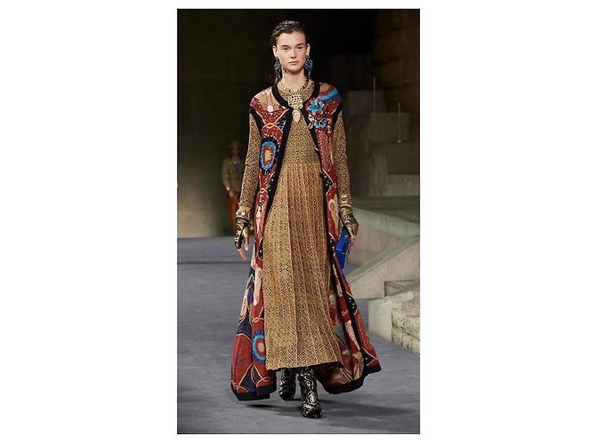 Chanel Runway 2019 Kleid Ägyptische Kollektion Golden - vista 5