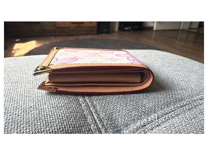Louis Vuitton x Takashi Murakami Cartera Cherry Blossom Rosa - vista 5