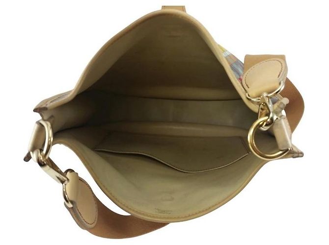 Borsa Hermès Evelyne PM Box Vibrato Multicolore Beige - vista 4