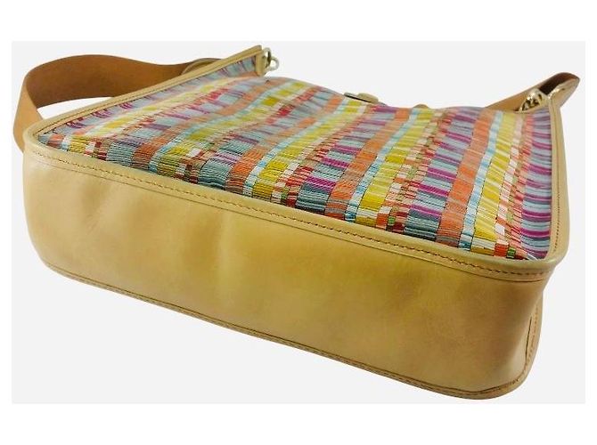 Borsa Hermès Evelyne PM Box Vibrato Multicolore Beige - vista 5