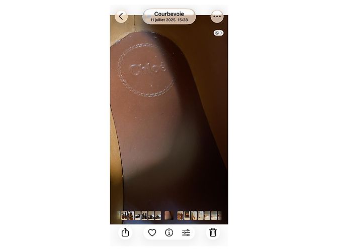 Sandali Chloé in pelle nera con cinturino alla caviglia Nero - vista 7