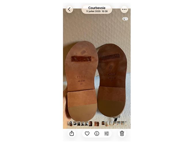 Sandali Chloé in pelle nera con cinturino alla caviglia Nero - vista 8
