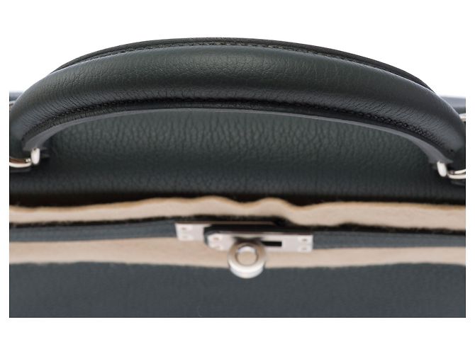 Hermès Borsa HERMES Kelly 25 in Pelle Verde - 103493 - vista 10