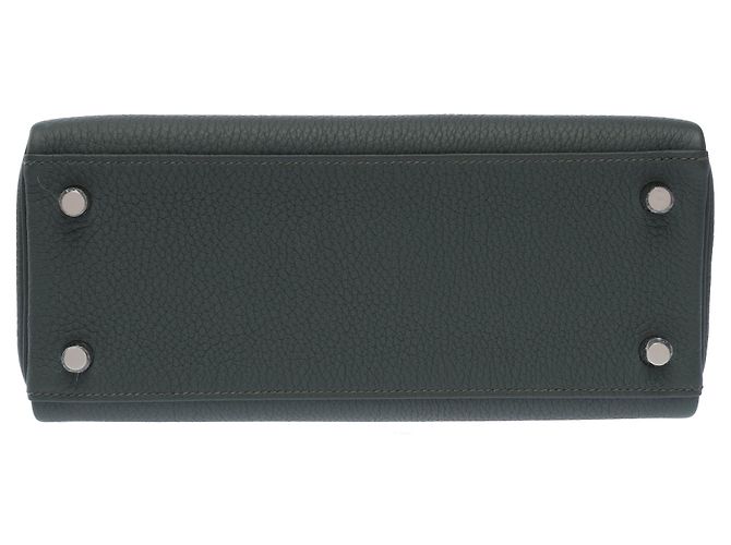 Hermès Borsa HERMES Kelly 25 in Pelle Verde - 103493 - vista 11