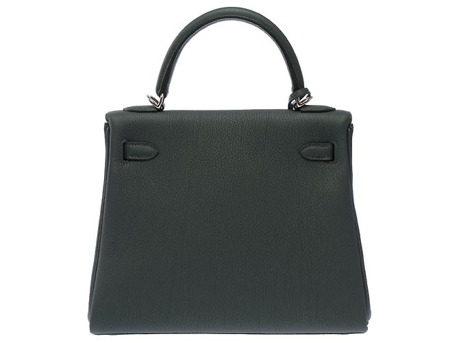Hermès Borsa HERMES Kelly 25 in Pelle Verde - 103493 - vista 4