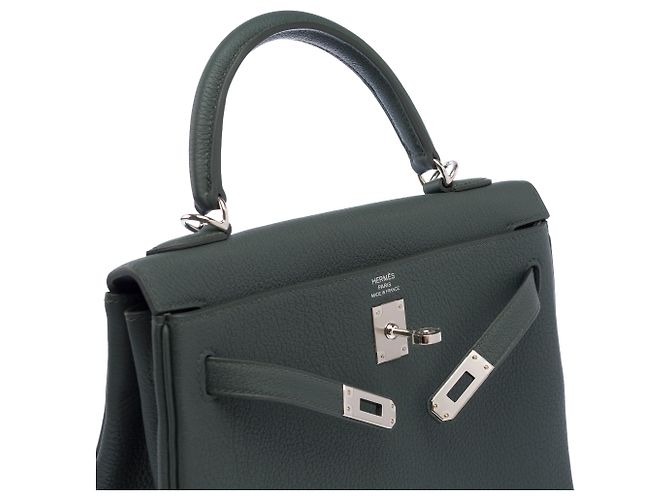 Hermès Borsa HERMES Kelly 25 in Pelle Verde - 103493 - vista 7