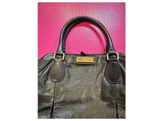 Borsa a mano in pelle nera Gianfranco Ferré Nero - vista 3
