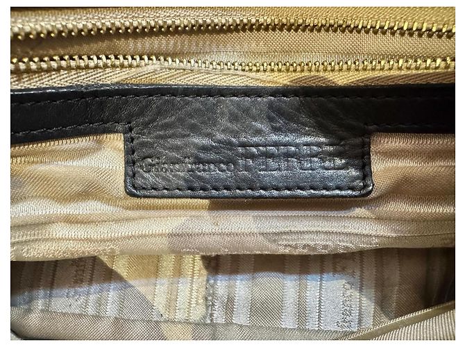 Borsa a mano in pelle nera Gianfranco Ferré Nero - vista 6